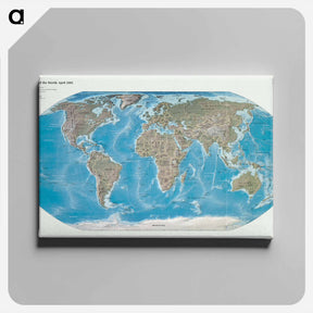 アートパネル-World Physical Map
 - ボストン公共図書館 Canvas.