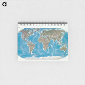 アートメモ帳-World Physical Map
 - ボストン公共図書館 Memo.