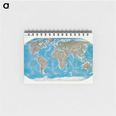 アートメモ帳-World Physical Map
 - ボストン公共図書館 Memo.