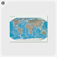 アートポストカード-World Physical Map
 - ボストン公共図書館 Postcard.