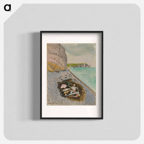 アートポスター-Large Cliff with Fish - アンリ マティス Poster.