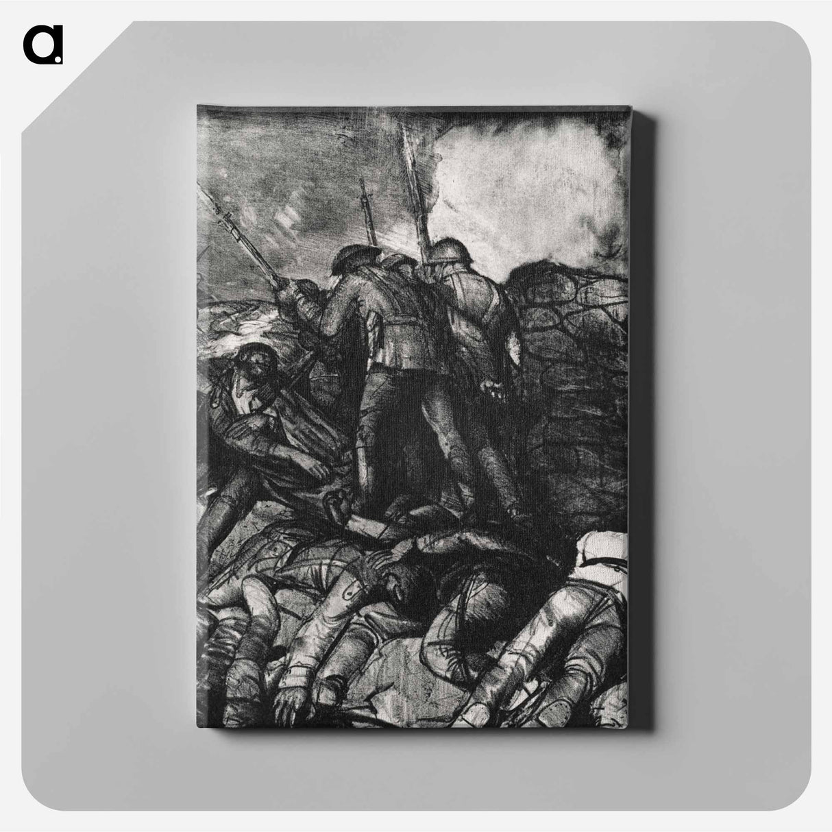 アートパネル-The Charge, Right Detail
 - ボストン公共図書館 Canvas.