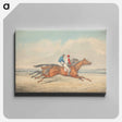 アートパネル-Two Jockeys Galloping Neck and Neck to Right
 - イェール大学アートギャラリー Canvas.