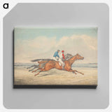 アートパネル-Two Jockeys Galloping Neck and Neck to Right
 - イェール大学アートギャラリー Canvas.
