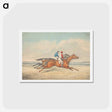 アートポストカード-Two Jockeys Galloping Neck and Neck to Right
 - イェール大学アートギャラリー Postcard.