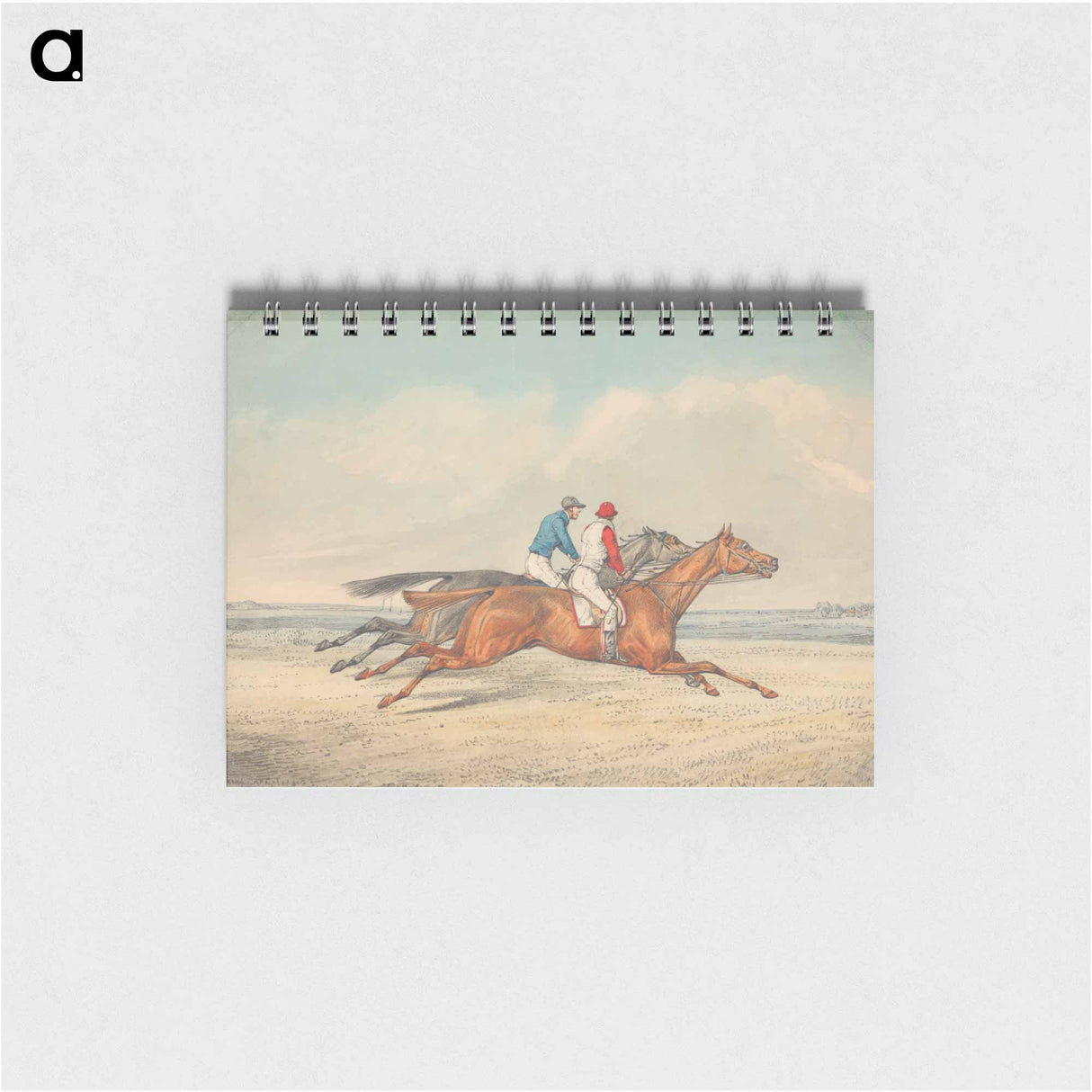 アートメモ帳-Two Jockeys Galloping Neck and Neck to Right
 - イェール大学アートギャラリー Memo.