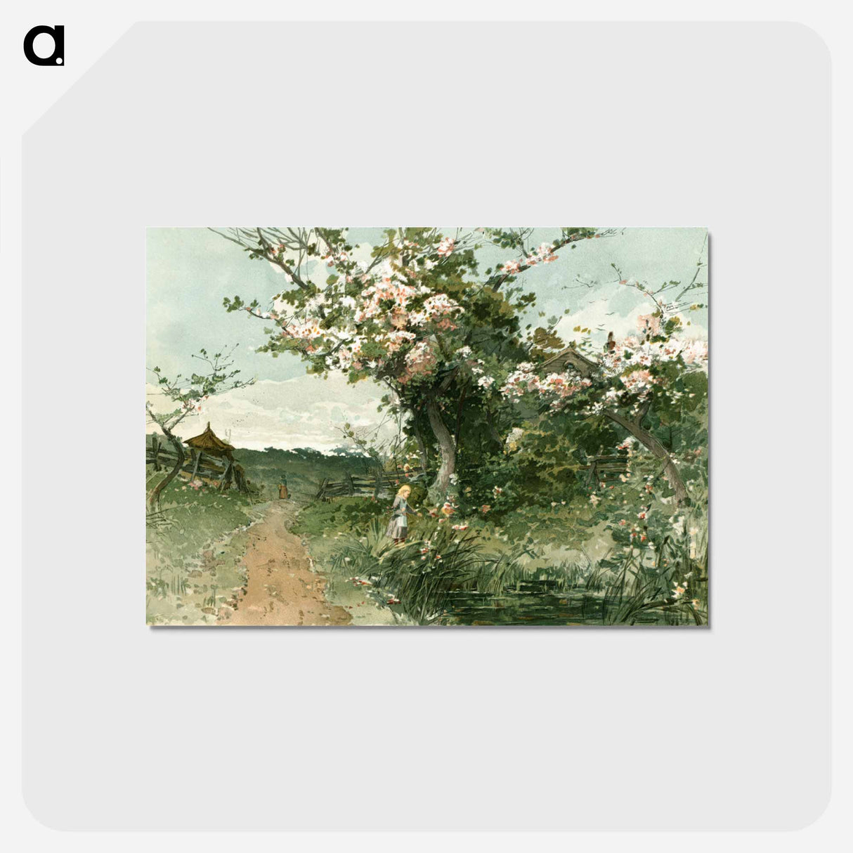 アートポストカード-Spring
 - ボストン公共図書館 Postcard.