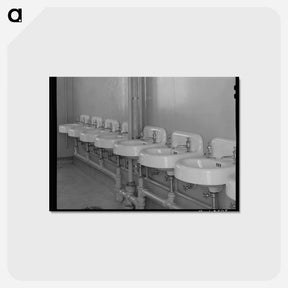 アートポストカード-Migratory Labor Camp Wash Basins
 - ラッセル リー Postcard.