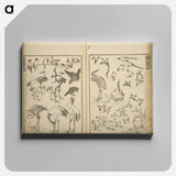 Random sketches by Hokusai volumes 1 to 11 - 葛飾 北斎 Canvas.