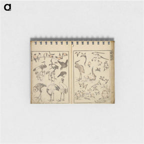 アートメモ帳-Random sketches by Hokusai volumes 1 to 11 - 葛飾 北斎 Memo.