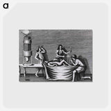 アートポストカード-Microscopical Examination of a Leg Wound
 - 国立医学図書館 Postcard.