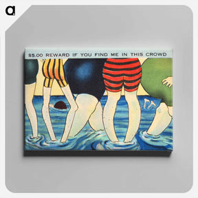 アートパネル-Find Me In This Crowd
 - ボストン公共図書館 Canvas.