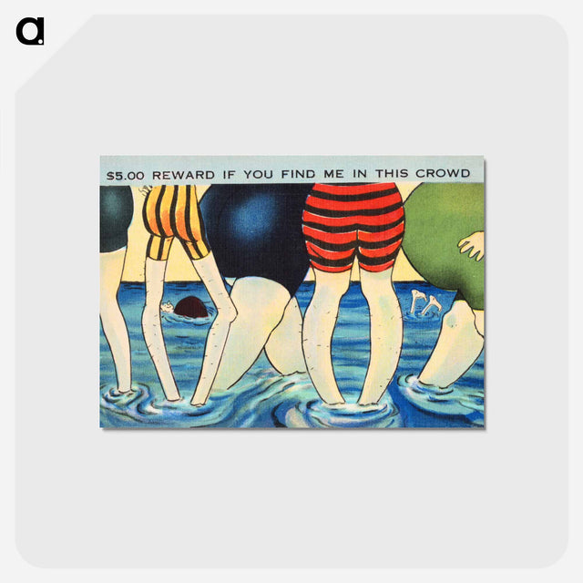 アートポストカード-Find Me In This Crowd
 - ボストン公共図書館 Postcard.