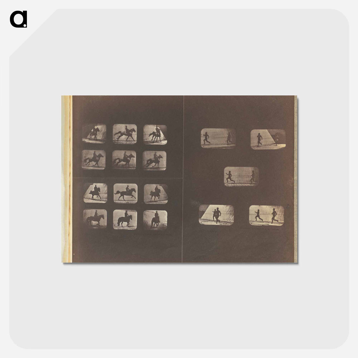 アートポストカード-Running. Walking. Running
 - エドワード マイブリッジ Postcard.