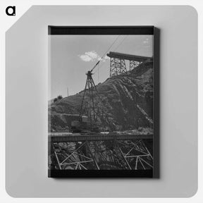 アートパネル-Narrow Gauge Valley Train
 - ラッセル リー Canvas.
