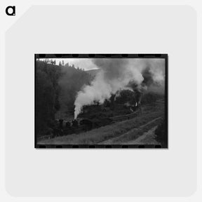 アートポストカード-Narrow Gauge Valley Train
 - ラッセル リー Postcard.