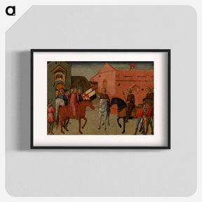 アートポスター-Sienese Government Officials Receiving an Embassy
 - バーンズ・コレクション Poster.