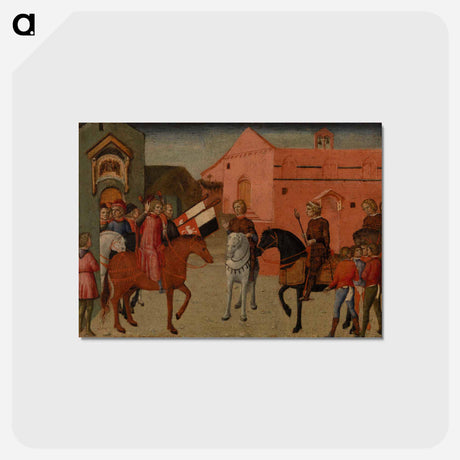 アートポストカード-Sienese Government Officials Receiving an Embassy
 - バーンズ・コレクション Postcard.