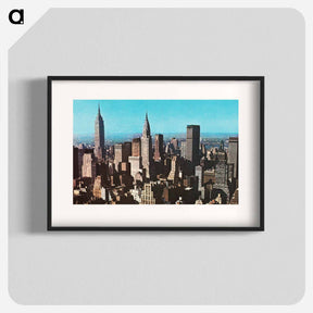 アートポスター-Manhattan Skyline
 - ボストン公共図書館 Poster.