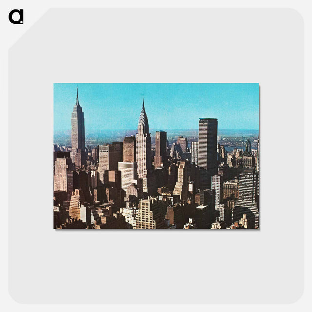 アートポストカード-Manhattan Skyline
 - ボストン公共図書館 Postcard.