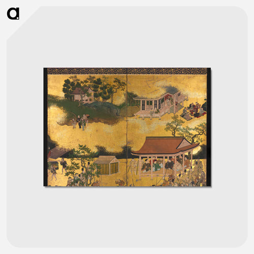 賀茂競馬図 - クリーブランド美術館 Postcard.