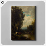 アートパネル-Cattle on the River
 - セントルイス美術館 Canvas.