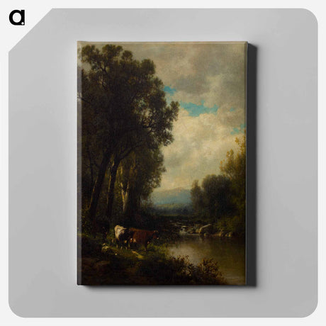 アートパネル-Cattle on the River
 - セントルイス美術館 Canvas.