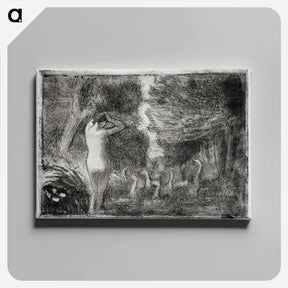 アートパネル-Bather and Geese
 - クリーブランド美術館 Canvas.
