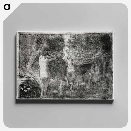 アートパネル-Bather and Geese
 - クリーブランド美術館 Canvas.