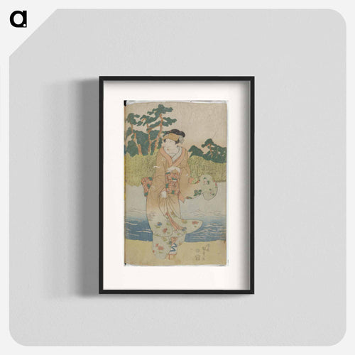 Woman Standing by a River
 - 歌川 国貞 Poster.