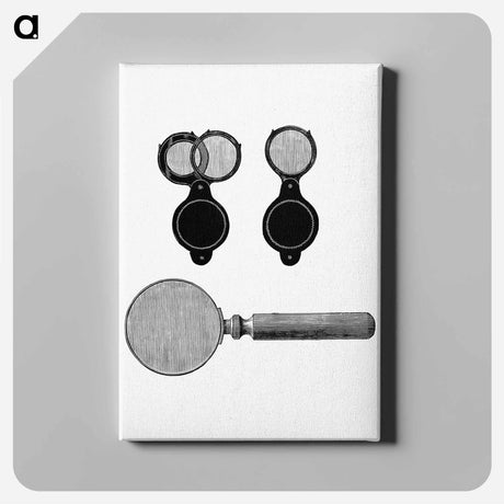 アートパネル-Magnifying Set Illustration
 - 大英図書館 Canvas.