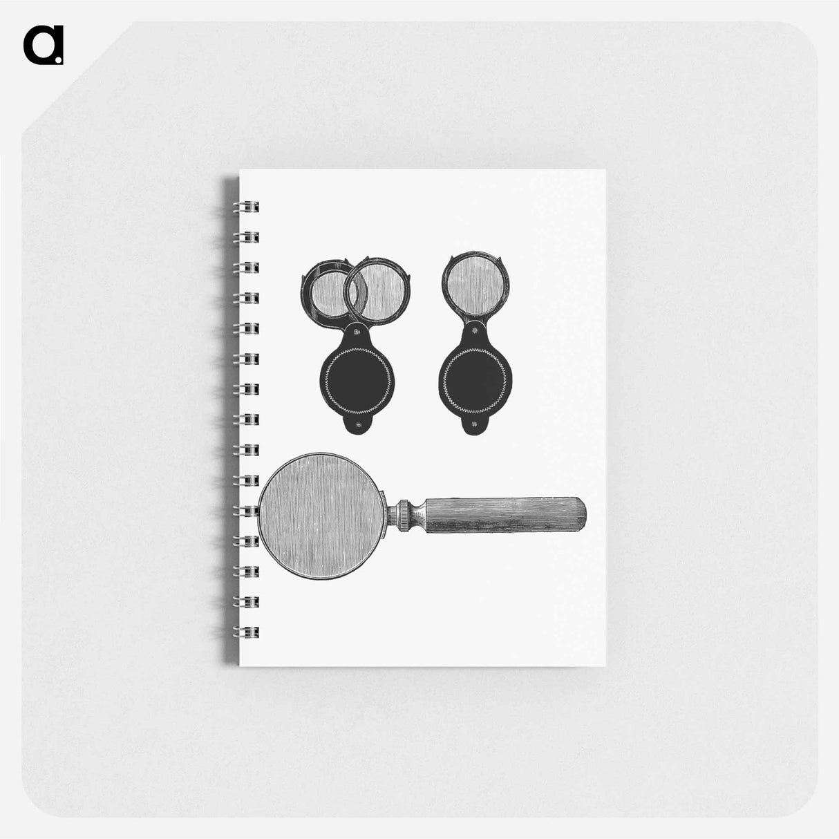 アートメモ帳-Magnifying Set Illustration
 - 大英図書館 Memo.