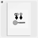 アートポスター-Magnifying Set Illustration
 - 大英図書館 Poster.