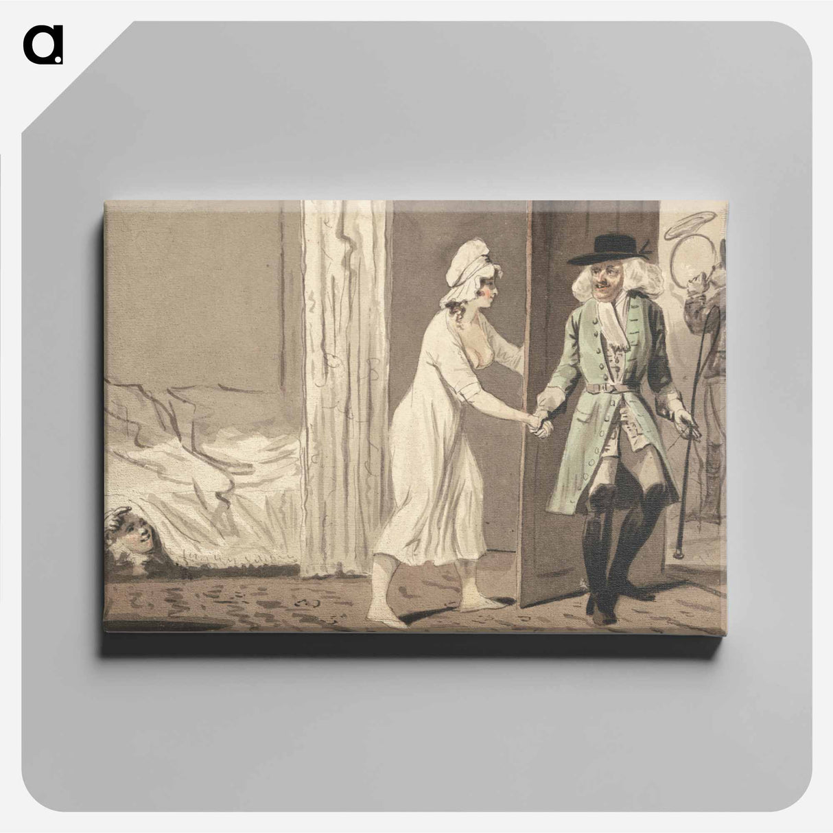 アートパネル-The Cuckold Departs for the Hunt
 - イェール大学アートギャラリー Canvas.