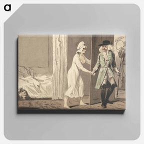 アートパネル-The Cuckold Departs for the Hunt
 - イェール大学アートギャラリー Canvas.