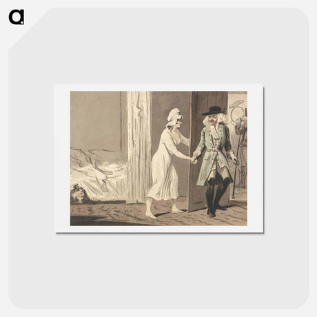 アートポストカード-The Cuckold Departs for the Hunt
 - イェール大学アートギャラリー Postcard.