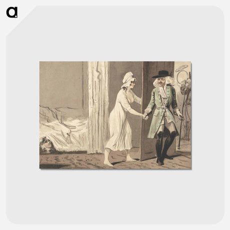 アートポストカード-The Cuckold Departs for the Hunt
 - イェール大学アートギャラリー Postcard.