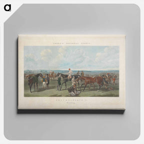 アートパネル-Fores's National Sports: Racing - Saddling
 - イェール大学アートギャラリー Canvas.