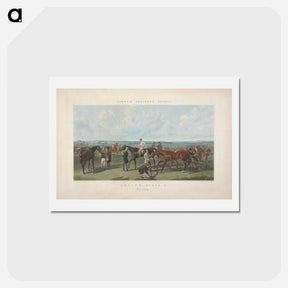 アートポストカード-Fores's National Sports: Racing - Saddling
 - イェール大学アートギャラリー Postcard.