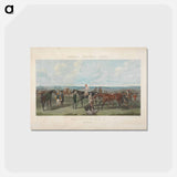 アートポストカード-Fores's National Sports: Racing - Saddling
 - イェール大学アートギャラリー Postcard.