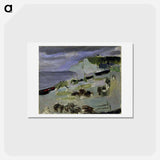 アートポストカード-Boats on the Beach, Etrétat - アンリ マティス Postcard.