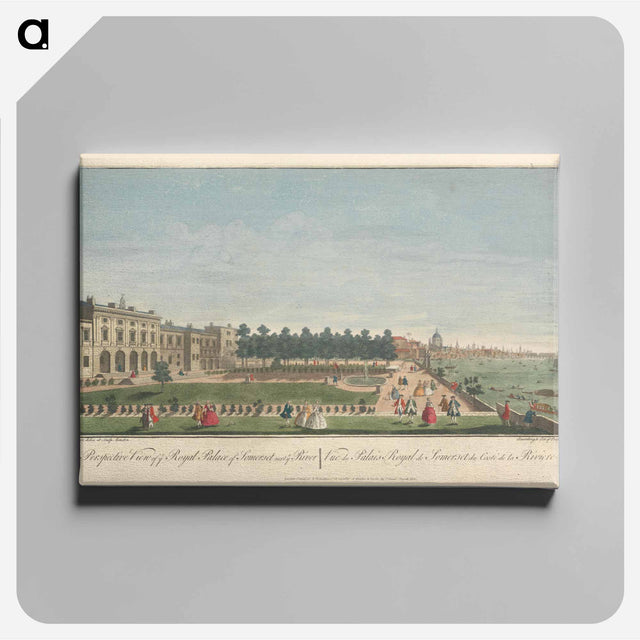 アートパネル-A Perspective of ye Royal Palace of Somerset next ye River
 - イェール大学アートギャラリー Canvas.