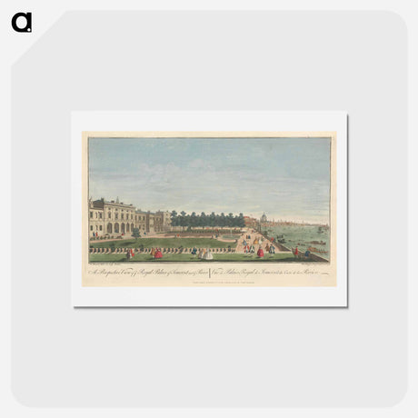 アートポストカード-A Perspective of ye Royal Palace of Somerset next ye River
 - イェール大学アートギャラリー Postcard.