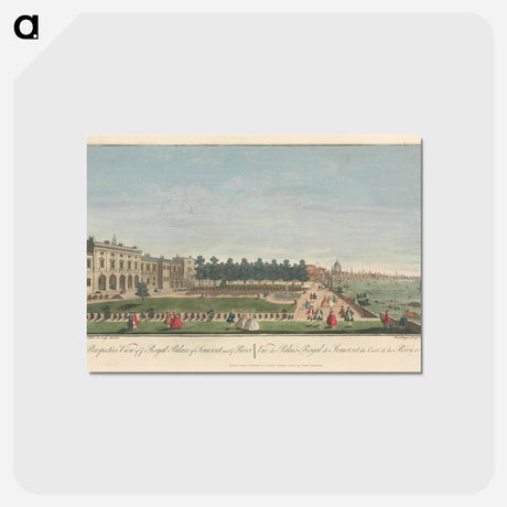 アートポストカード-A Perspective of ye Royal Palace of Somerset next ye River
 - イェール大学アートギャラリー Postcard.
