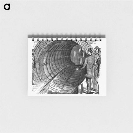 アートメモ帳-People Waiting for The Beach Pneumatic Transit
 - 大英図書館 Memo.