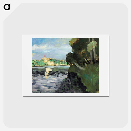 アートポストカード-Bords De La Seine À Vétheuil - アンリ マティス Postcard.