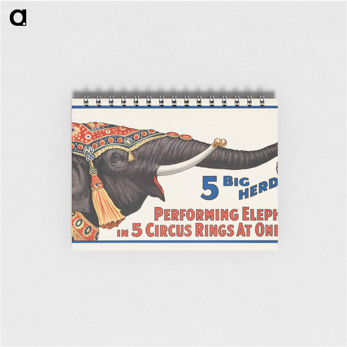 アートメモ帳-Five Ring Circus Elephants
 - ボストン公共図書館 Memo.