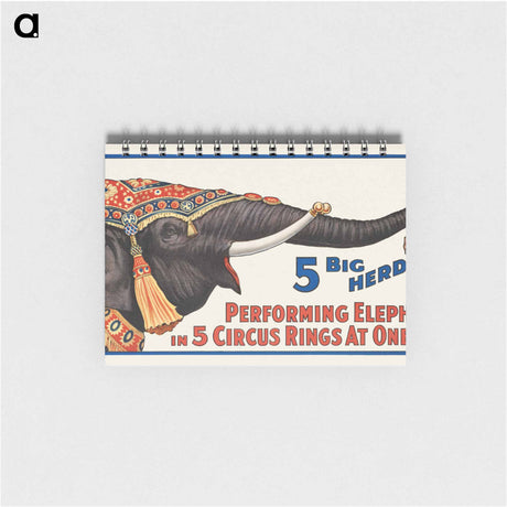 アートメモ帳-Five Ring Circus Elephants
 - ボストン公共図書館 Memo.