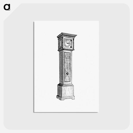 アートポストカード-Penn's Clock from The Historic Mansions And Buildings Of Philadelphia, With Some Notice Of Their Owners And Occupants
 - 大英図書館 Postcard.