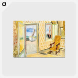 アートポストカード-Interior, Open Door - アンリ マティス Postcard.